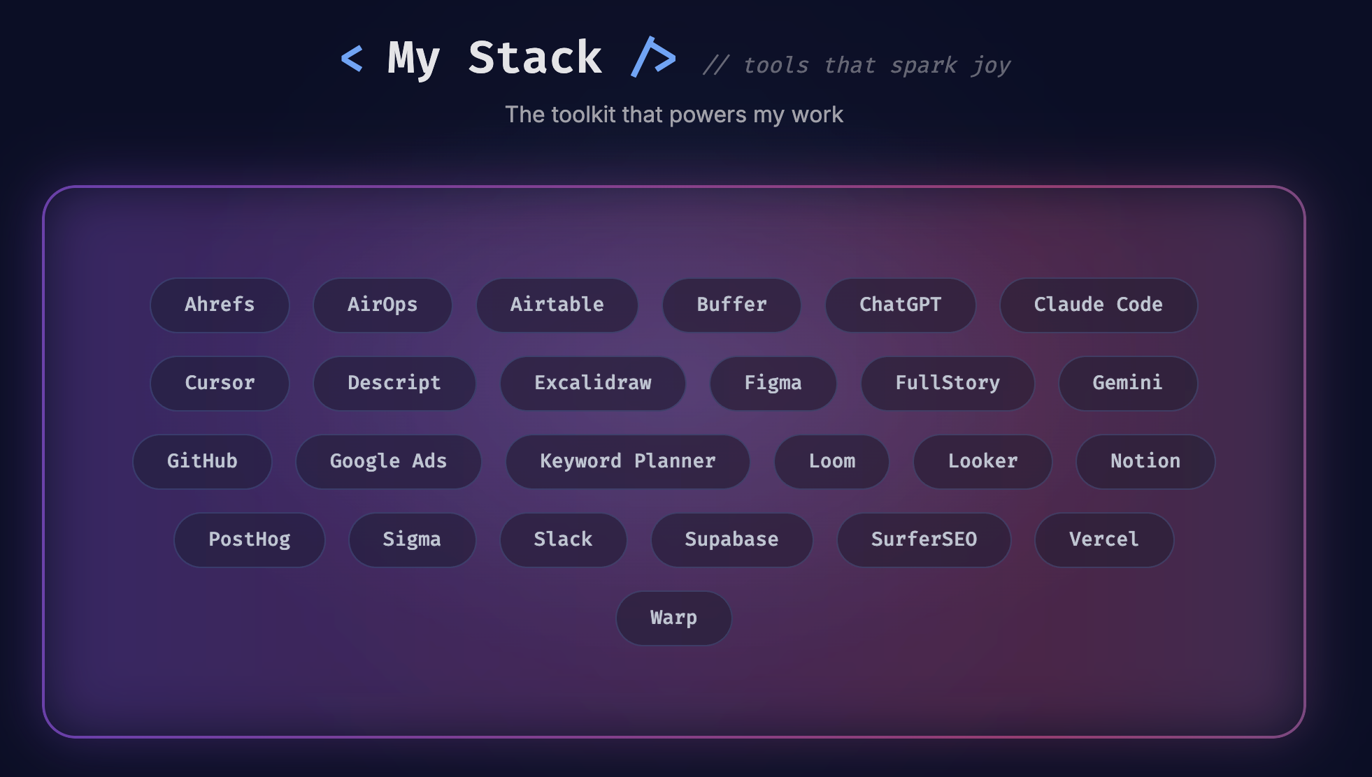 Developer marketing stack that keeps me building - Luke Stahl